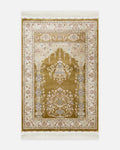 Tapis de prière Topkapı à motif classique, de haute qualité, spécialement scintillant, à offrir ou pour trousseau 01 DORÉ