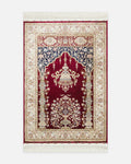 Topkapı Gebetsteppich Klassisch gemustert Hochwertig Speziell glänzend Geschenk Brautgeschenk Gebetsteppich 01 ROT