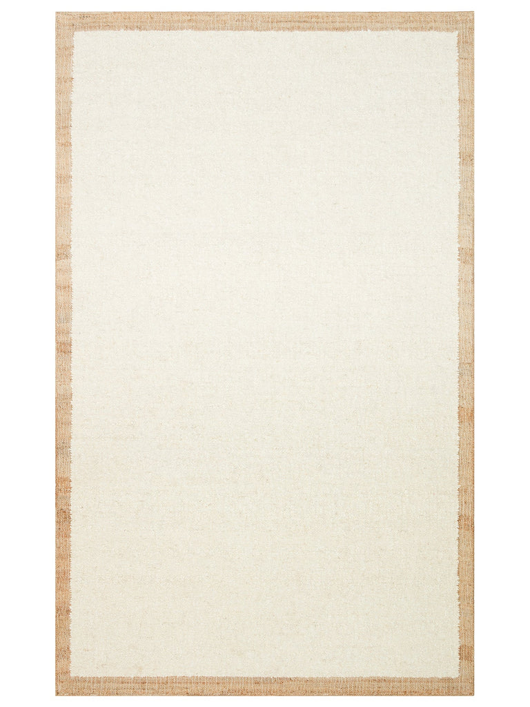 Urumchi 100% Natural Wool Jute Blend Living Room Hallway Kitchen Handwoven Rug 01 CREAM NATURAL