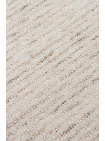 Vienna Series Wool and Cotton Blend Handwoven Rug LIGHT NATURAL