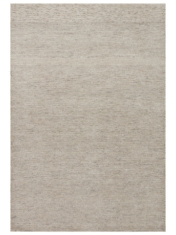 Vienna Series Wool and Cotton Blend Handwoven Rug SILVER