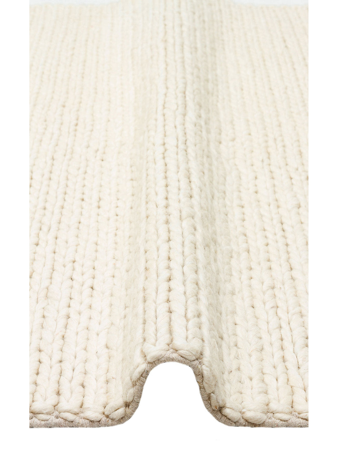 Woolstar %100 Naturel Kazak Desenli Salon Oturma Odası Koridor Antre El Dokuma Örgü Halı CREAM - Carpetdocia