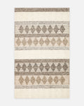 Tappeto intrecciato a mano Woolstar al 100% Lana Naturale con Motivo Kazak per Salotto, Soggiorno, Corridoio, Ingresso JD 01 GREY