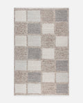 Tappeto intrecciato a mano Woolstar al 100% Lana Naturale con Motivo Kazak per Salotto, Soggiorno, Corridoio, Ingresso MARJORY NAT